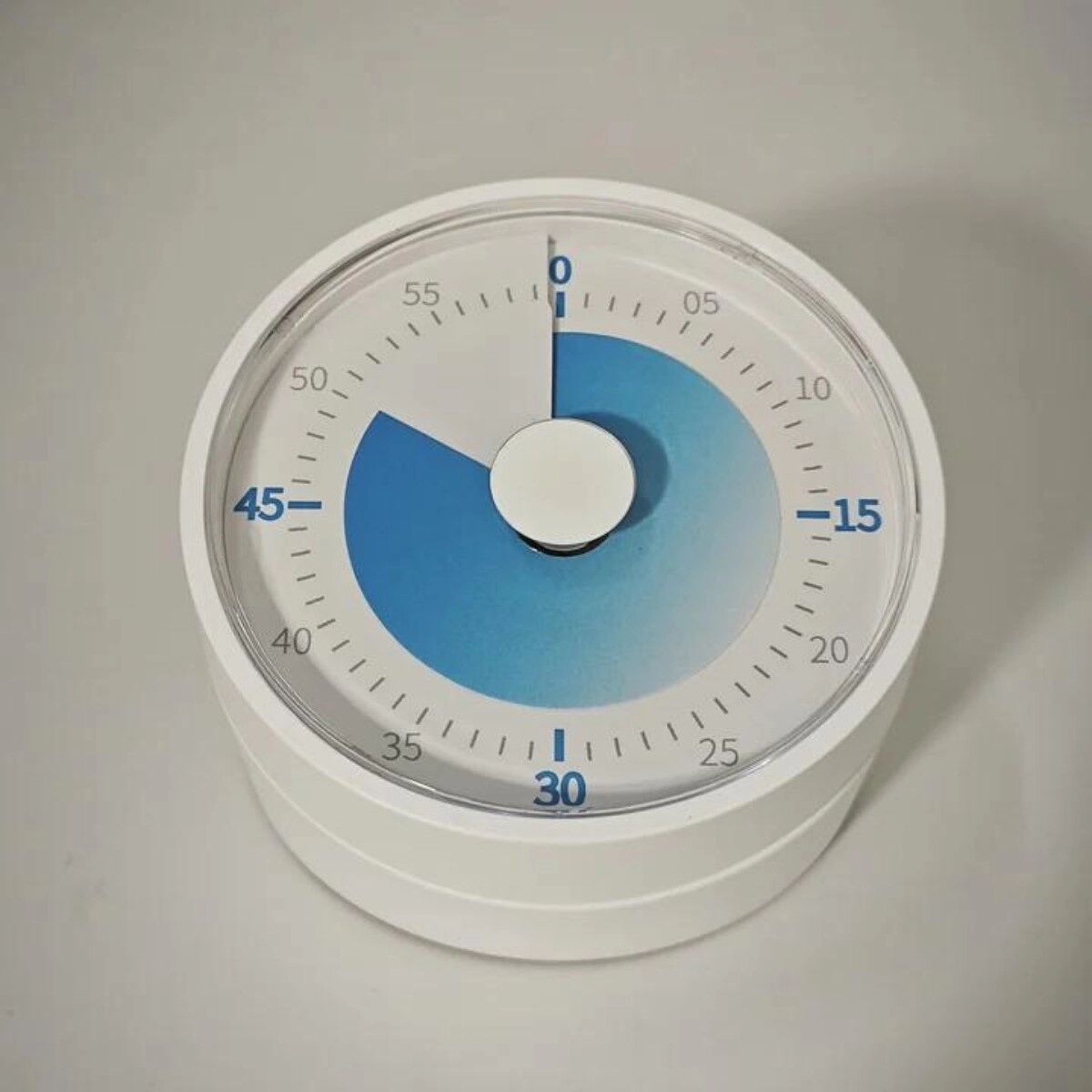 INF 60-Minuten mechanischer Drehknopf-Timer — Stummer visueller Countdown, manuelle Einhandbedienung, ABS+Quarzpräzision