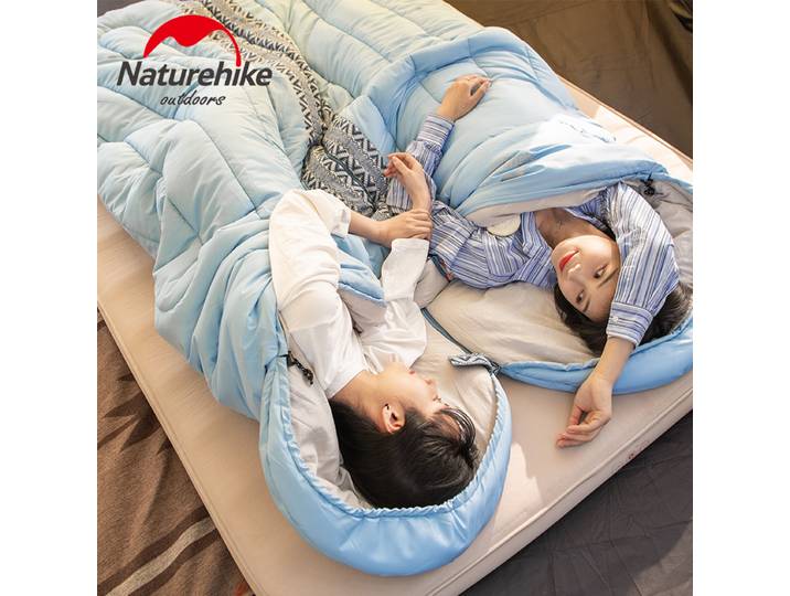 Natureifa-Sac de Couchage Portable pour l'Extérieur, Enveloppe d'Épissure, Confortable, Respirant, Voyage de Camp, Ultraléger avec Chapeau