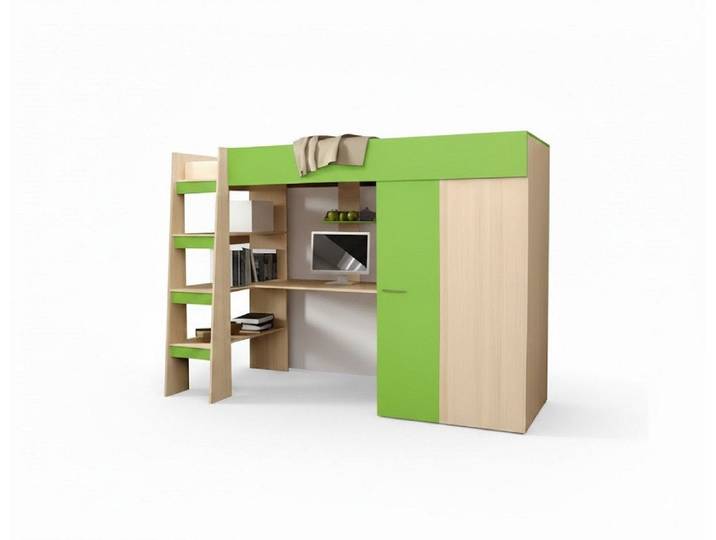 Xlmoebel Etagenbett Hochbett Doppelstockbett Jugendbett Kinderbett Schreibtisch Sofort, Hergestellt in Europa
