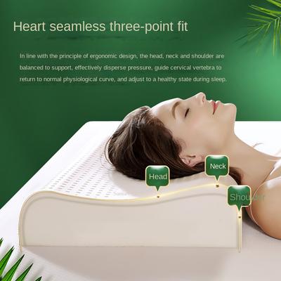 On Spot Shop TAIHI Thailand Latex Pillow For Neck Pain, Protect Vertebrae Health Care Orthopedic Pillow With Massage Design For Sleep beauty Pillow