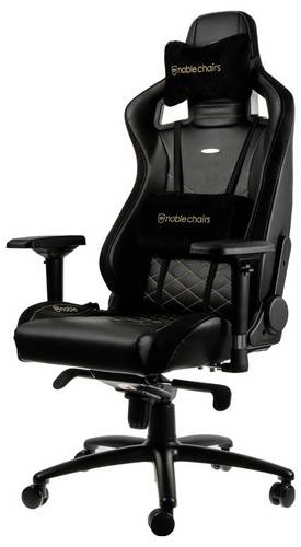 Noblechairs EPIC Gaming Stuhl - schwarz/gold Gaming-Stuhl