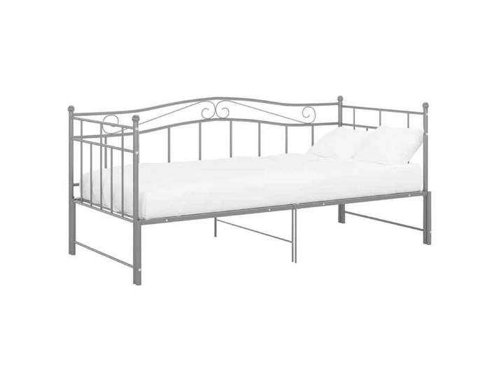 En solde  Lit simple&lit adulte Structure de lit - Cadre de canapé-lit extensible - gris métal 90x200cm 2398683