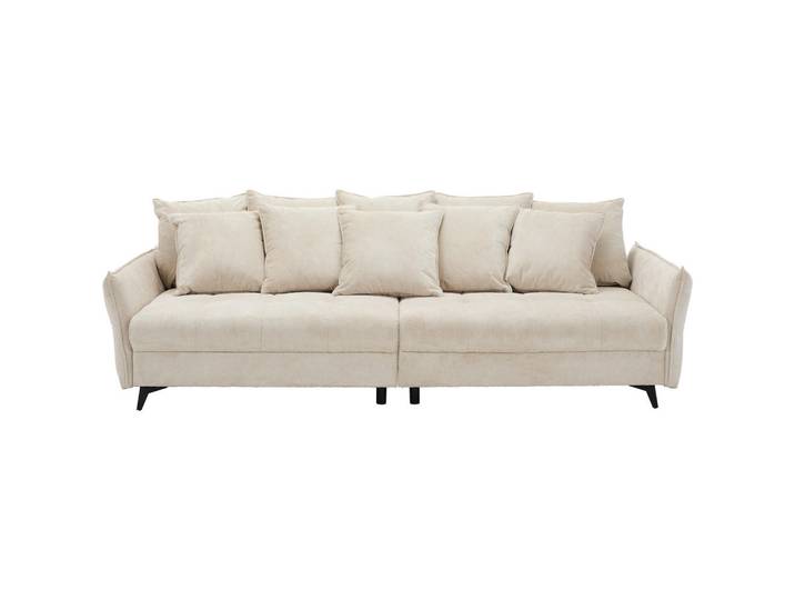 Ambia Home Bigsofa, Naturfarben, Metall, Füllung: Schaumstoff, 282x94x127 cm, Rücken echt, Wohnzimmer, Sofas & Couches, Bigsofa