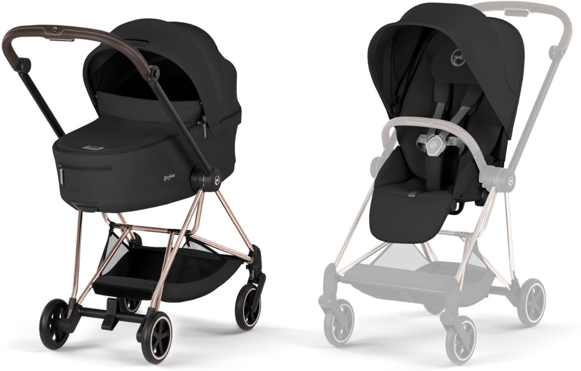 Cybex Platinum Cochecito 2 en 1 Mios Comfort - Rose Gold - Sepia Black