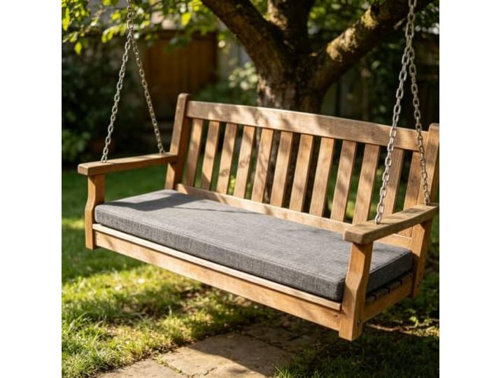 Bankkissen Sitzkissen Bank mit Abnehmbarem Bezug 110x180cm Dunkelgrau Sitzbank Eckbank Auflagen, Sitzpolster Bank Innen & Außen Waschbarer Bezug, Rutschfeste Unterseite, Für Haus Und Garten