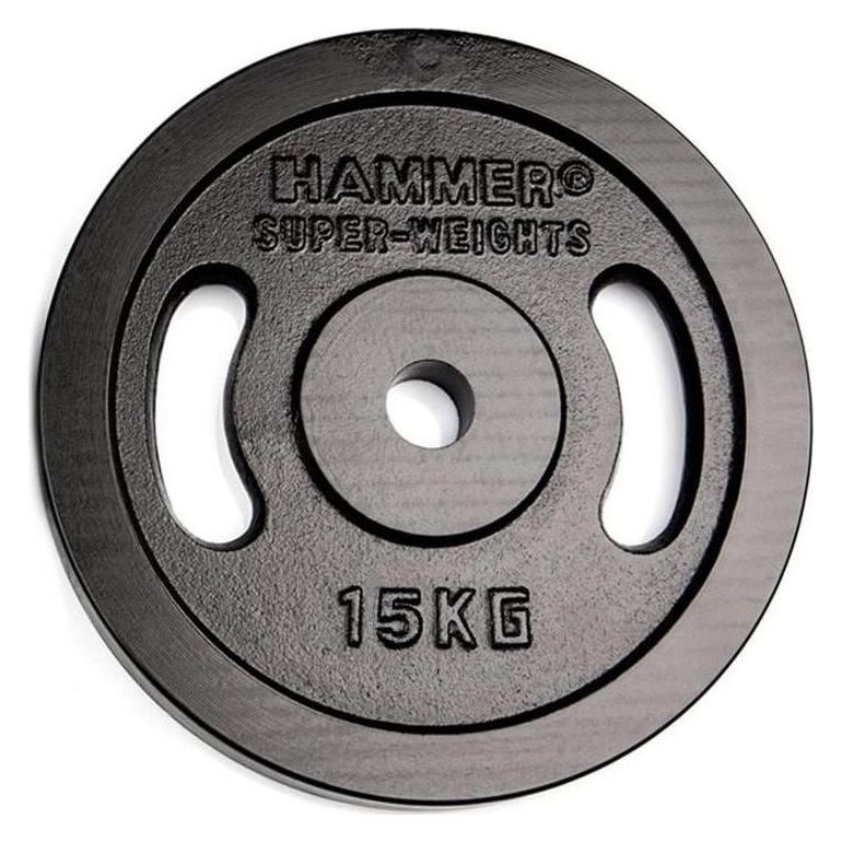 Hammer Fitness Gewichtsscheibe 1 x 15 kg (1 x 15 kg) (17006)