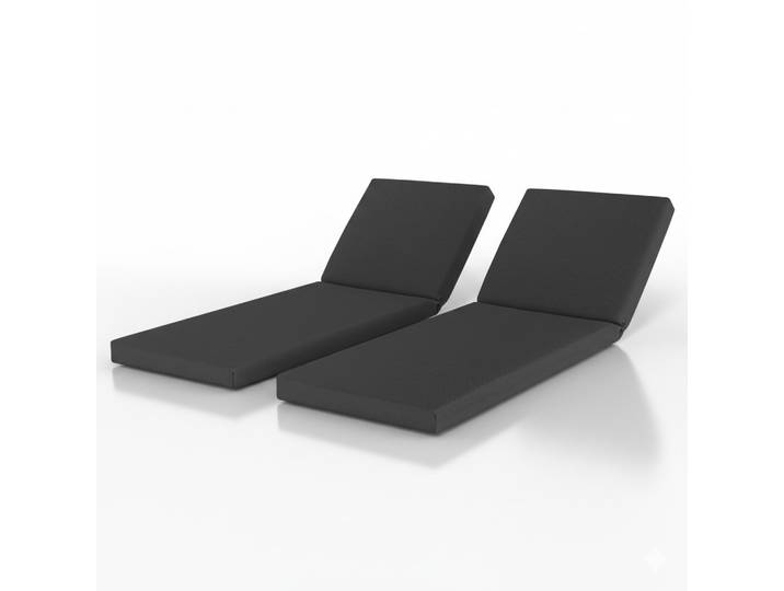 ROLLLIEGENAUFLAGE QD-RL 190x60x5,5cm Anthrazit (2tlg)