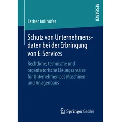 Schutz von Unternehmensdaten bei der Erbringung von E-Services, Fachbücher von Esther Bollhöfer