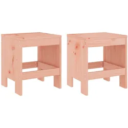 vidaXL Gartenhocker 2 Stk. 40x36x45 cm Massivholz Douglasie
