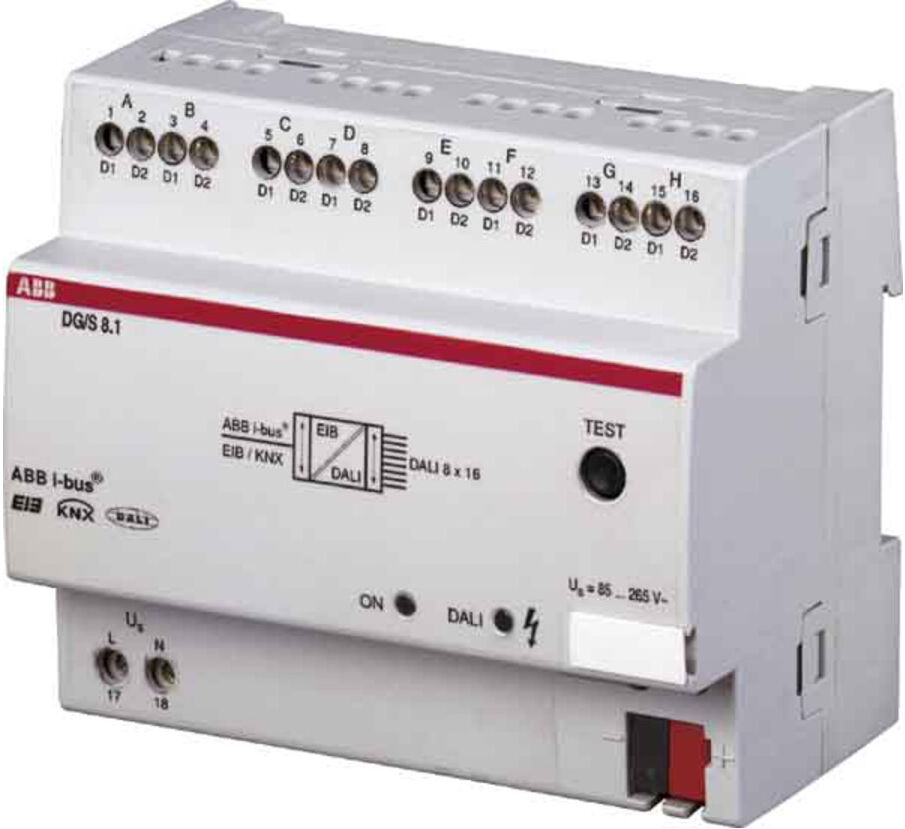 ABB Stotz S&J; DALI-Gateway REG 8-fach DG/S8.1 (2CDG110025R0011)