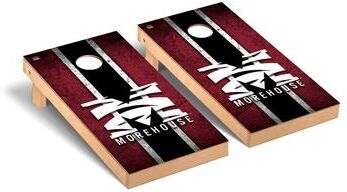 Skip's Garage Morehouse Maroon Tigers Vintage Cornhole Board Set