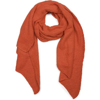 XXL-Schal STYLEBREAKER "Asymmetrischer unifarbener Web Schal", Damen, orange, Obermaterial: 100% Viskose CV., Modisch, Modetücher