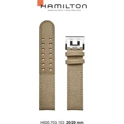 Hamilton - Khaki Field Auto Band-set Leinen Beige-20/20 H690.703.103 - beige