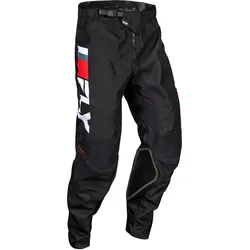Fly Racing Kinetic Prix, Textilhose - Schwarz/Weiß/Rot - 30
