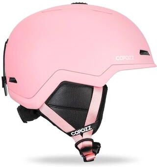 Uplift Essentials Winter Ski And Snowboard Safety Helmet For Adults And Kids Half Coverage Anti Impact Protective Helmet s sakura Pink