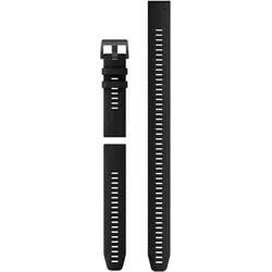 Garmin Acc, Descent, 22 mm, 3-teilig, Silikon-Taucharmband, Schwarz (22 mm, Silikon), Uhrenarmband, Schwarz