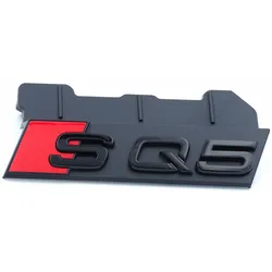 Original Audi SQ5 Schriftzug Emblem Logo Schwarz Front Kühlergrill