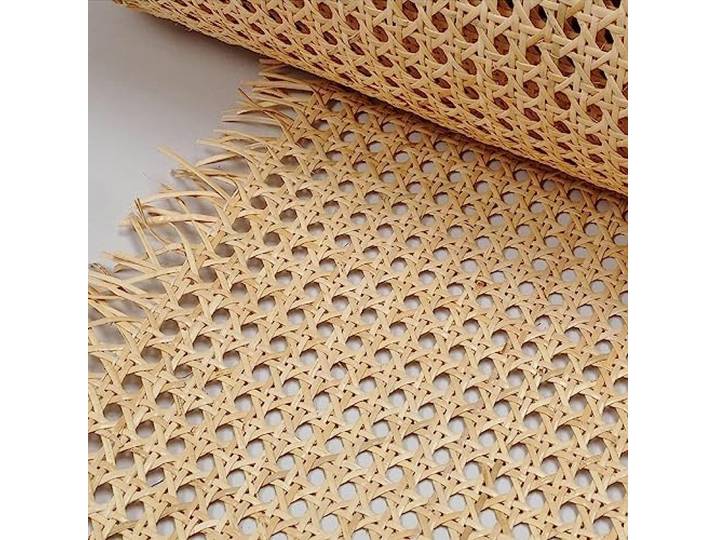 HMTBQT Rattan Wiener Geflecht Meterware 35/40/45/50/60/65/70/75/80/85/90/100cm Breites, Natürliches Cane Webbing Rattan Roll für Möbel,Stuhl,Schrank,Kommode Reparatur, DIY Projekte(100cmx5m)