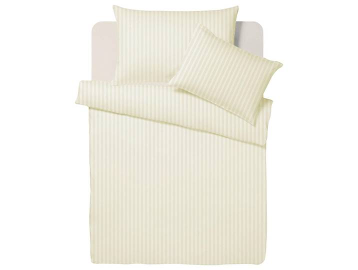 Bio:Vio Duvetbezug, Sandfarben, Textil, Streifen, 160x210 cm, Gots, Made in Europe, Organic Content Standard (Ocs) 100, hautfreundlich, 100% feinster Baumwollsatin mit Seiden-Finish, weiche und anschmiegsame Oberfläche, edel glänzend, bio, Heimtextilien, Bettwäsche, Bettwäsche, Duvetbezug