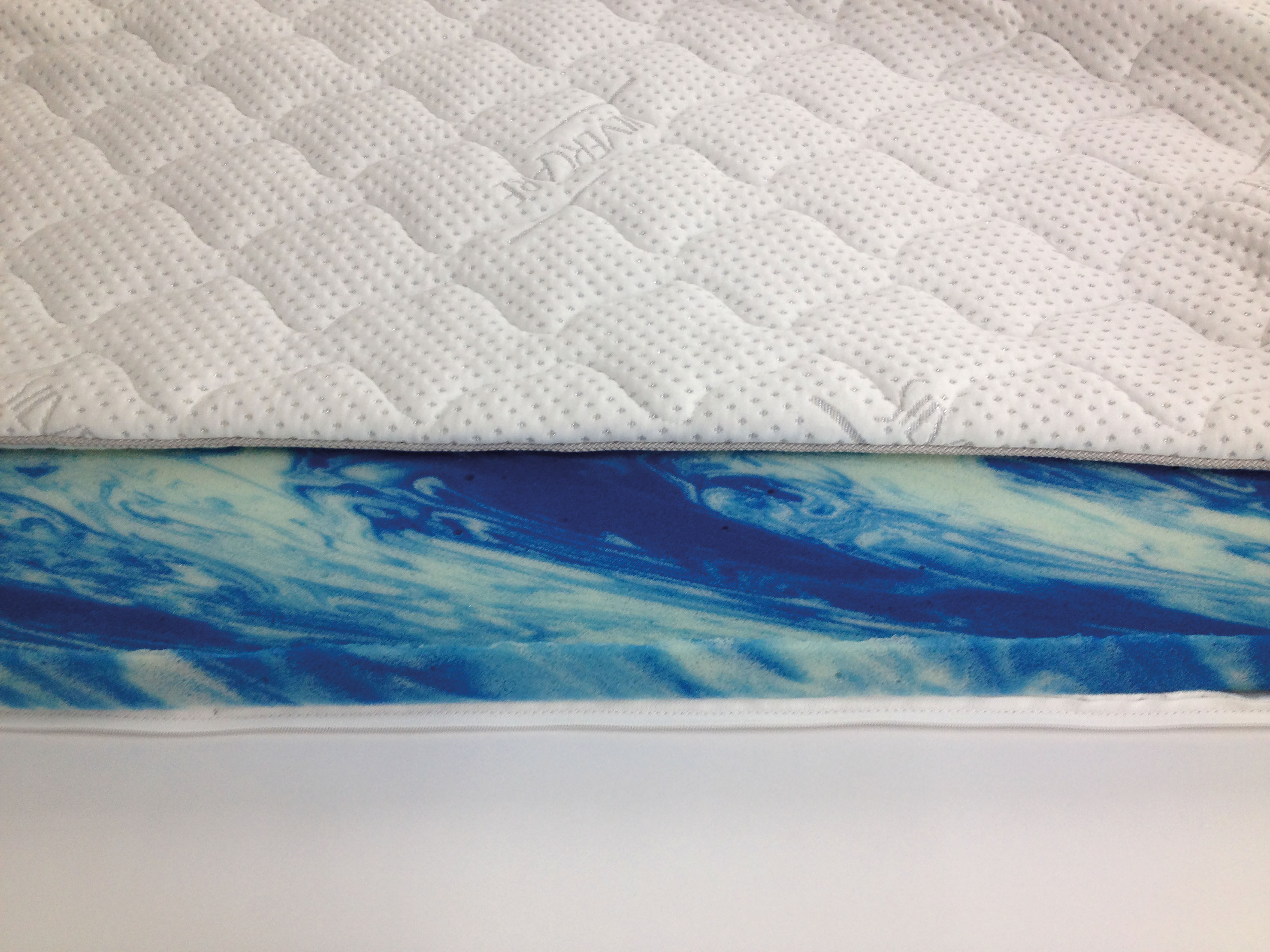 Topper "Florida Silvercare Gelschaum", weiß, B:200cm H:9cm L:200cm, Gelschaum, SET ONE BY MUSTERRING, Topper, Gelschaum-Kern, mit Stretch-Doppeltuch-Bezug mit Silver Protect