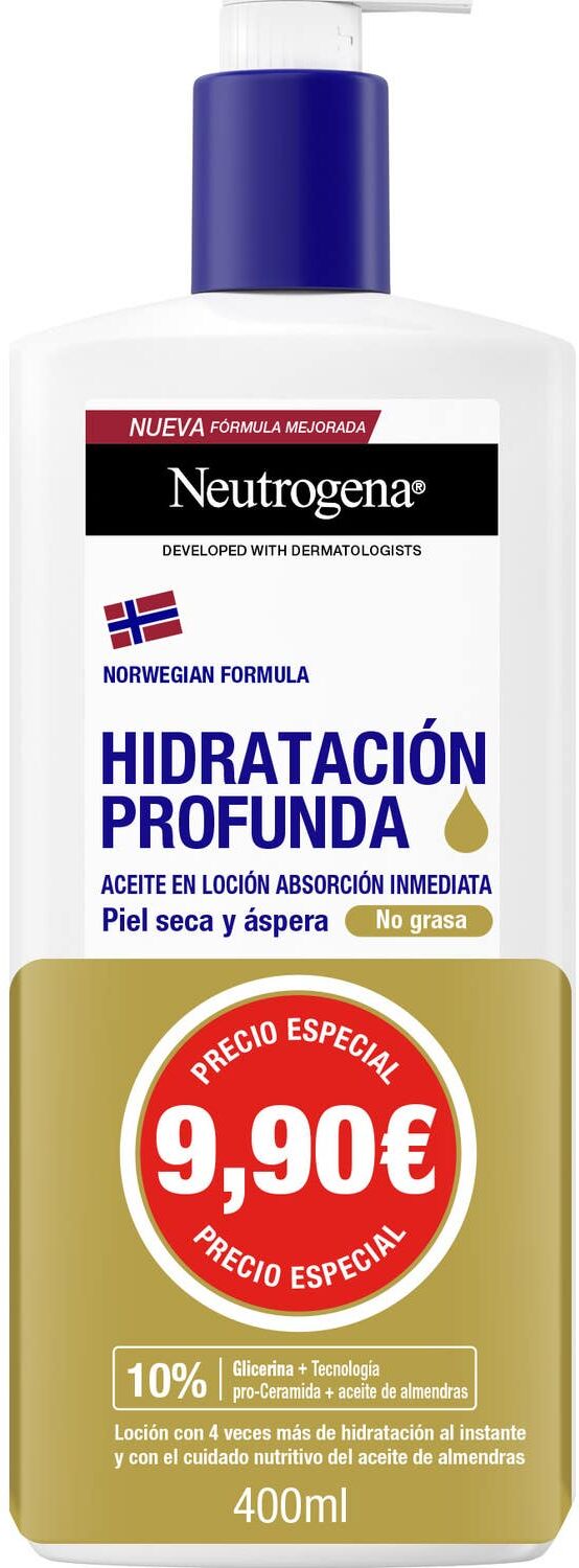 Neutrogena® Neutrogena Hidratación Profunda Aceite Loción No Grasa 400 ml