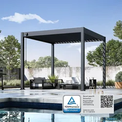 Weide Classic Pavillon Terrassenüberdachung Aluminium 3 X 3 M Anthrazit