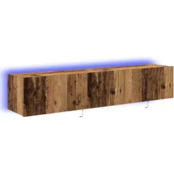 vidaXL TV-Wandschrank 2 pcs Altholz 80 x 35 x 31 cm Holzwerkstoff