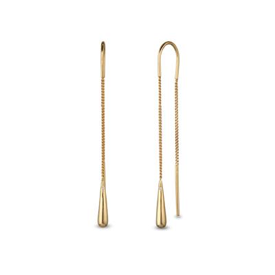 Paar Ohrhänger ELLI "Ohrringe Ohrhänger Tropfen Kristalle von Swarovski 925 Sterling Silber" Gr. 51, gold, Ohrringe, Damen, 51, Silber 925 (Sterlingsilber)