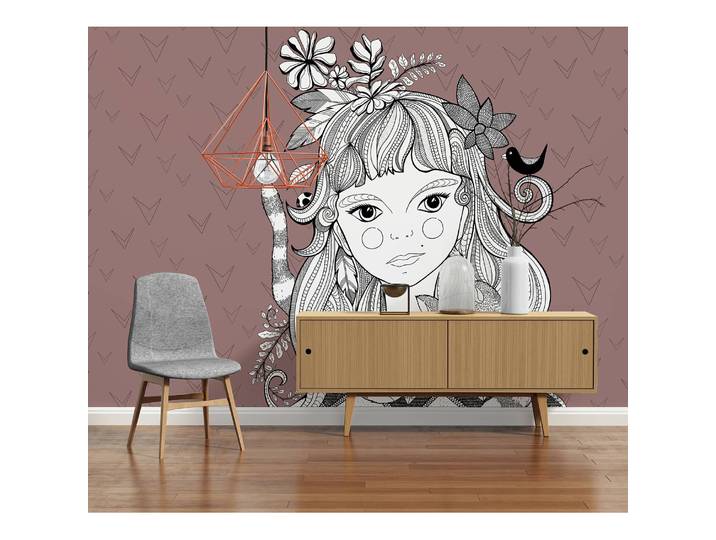Papier peint Catgirl II 4 x 2cm Non tissé premium