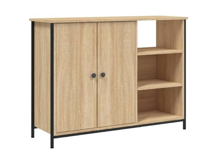 vidaXL Sideboard Sonoma-Eiche 100x33x75 cm Holzwerkstoff