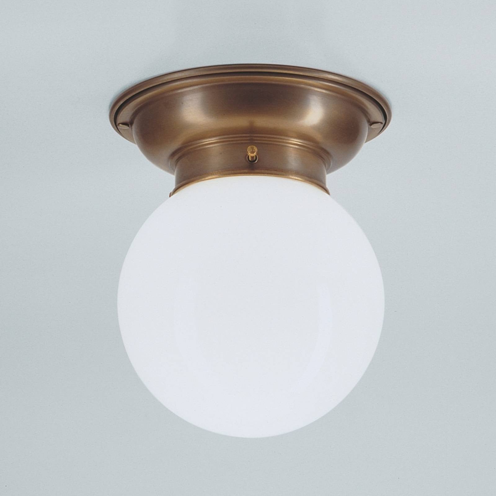 Plafondlamp JIM, dimbaar, brons / oud-messing