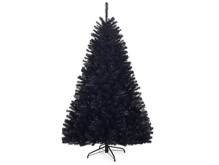 Sapin de noël artificiel 1036 branches halloween noir 180cm