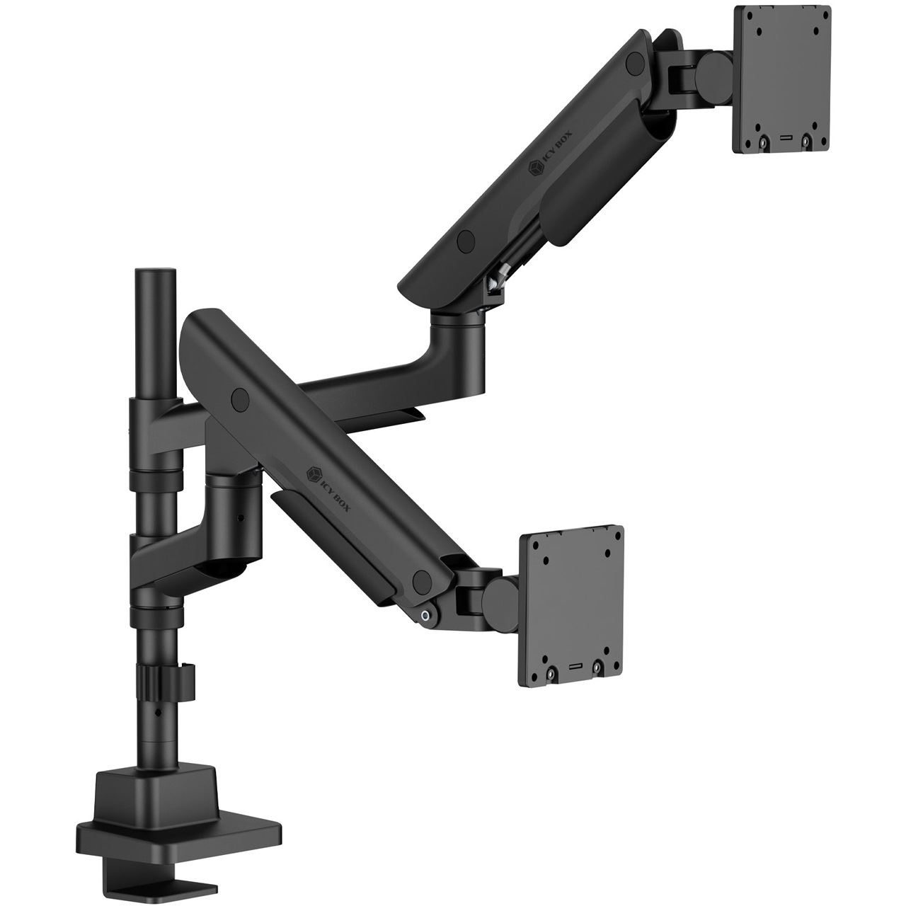 IcyBox Monitorständer 2 Monitore bis zu 57"/27kg Tischmontag