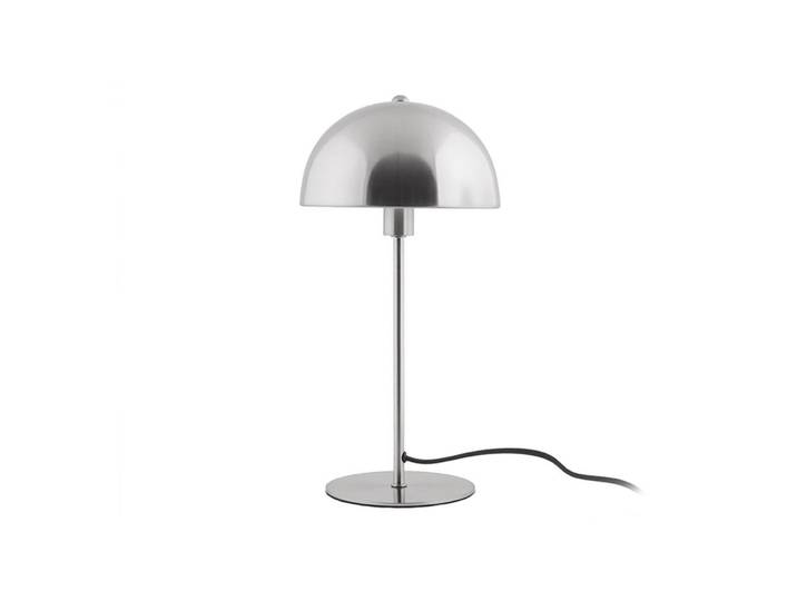 Leitmotiv Tischlampe Pilz Bonnet Ø 20 cm, Silberfarben, Metall, Rund, E14, 20x39x20 cm, Lampen & Leuchten, Innenbeleuchtung, Tischlampen