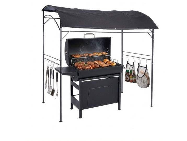 Relaxdays Grill Pavillon aus Metall