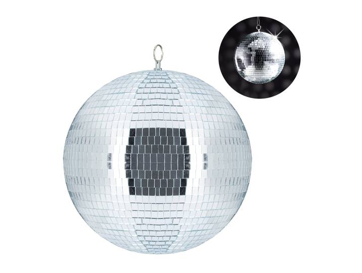 Discokugel 30cm Silber