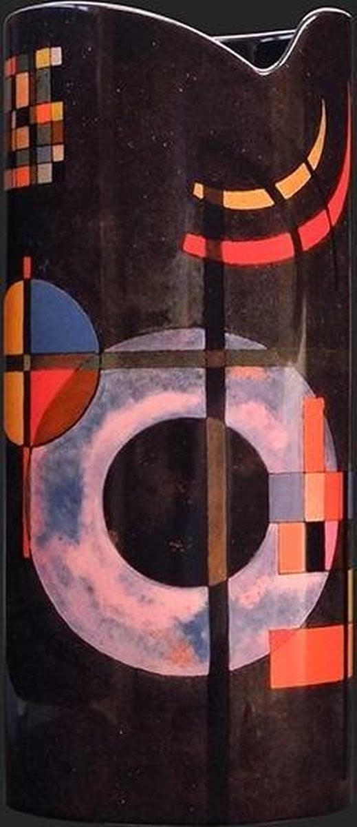Kandinsky Gravitation keramieken vaas, Hoogte: 24 cm