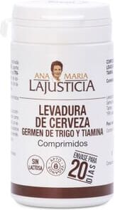Ana Maria Lajusticia LEVADURA DE CERVEZA + GERMEN DE TRIGO Y TIAMINA 80 Tabs