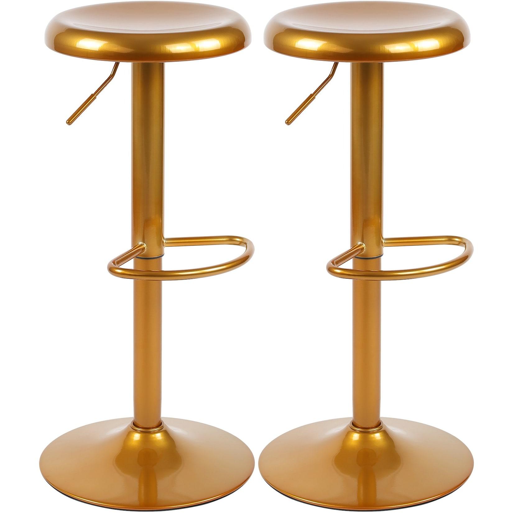 CLP 2er Set Barhocker Williston - Farbe: gold