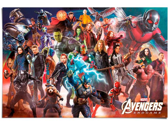 Poster REINDERS Marvel - Avengers Endgame , bunt (farbe bild(er): bunt), B:91,5cm H:61cm T:0,1cm, Papier, Bilder, Poster