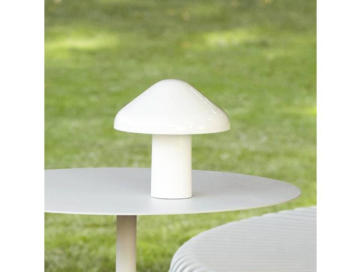 HAY Pao Portable LED-Tischleuchte mit Akku weiß Portable, dimmbar, weiß / opal, für Wohn- / Esszimmer, Kunststoff, Design
