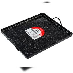 Garcima Hostelnovo – Emailliertes Tablett mit Griffen, speziell für Reis 26 x 30 x 1,5 cm