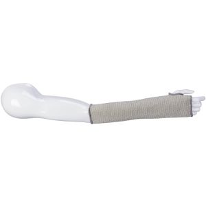 Portwest Armschutz A691 schnittbeständige Stulpe, grau, Schnittschutzlevel D, HPPE, Daumenloch, 56 cm, Universalgröße