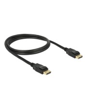 Delock Videokabel DisplayPort M bis M 1 m 1.2 verriegelt Schwarz (83805)