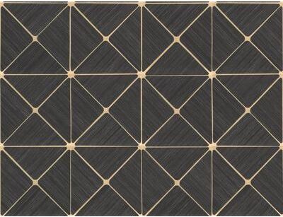 York Wallcoverings Black Double Diamonds Peel and Stick Wallpaper