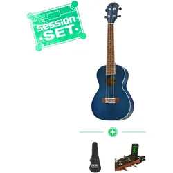 Redwood Candy Concert Ukulele Blueberry Bliss Set mit Ukulelentasche & Clip-Tune... - Ukulele