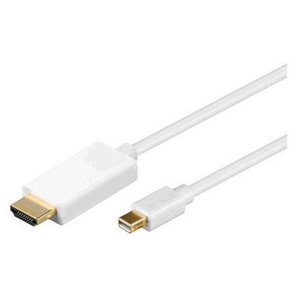 MicroConnect MDPHDMI1-4K 1m Mini DisplayPort HDMI Type A (Standard) Weiss Videokabel-Adapter (1 m) (MDPHDMI1-4K)