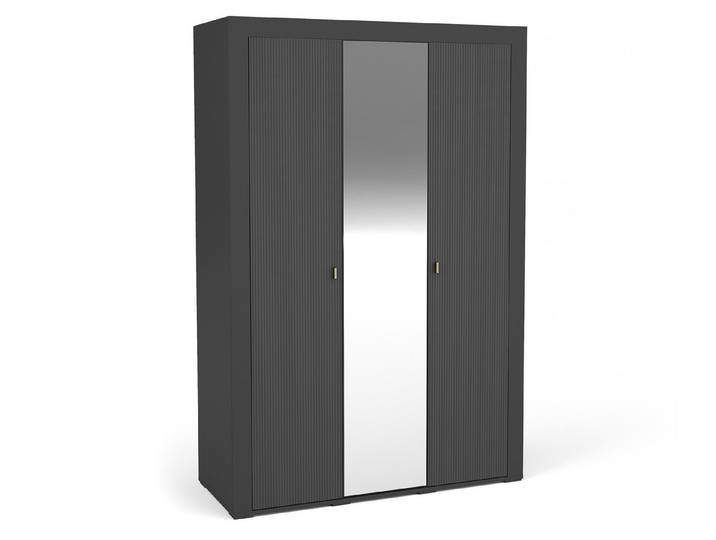 Beautysofa Drehtürenschrank MONTA 3-türig – Modernes Design (Funktionalität und hohe Qualität) Breite: 137 cm