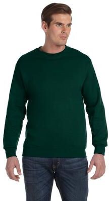 Gildan G120 DryBlend Crewneck Sweatshirt in Forest Green size 3XL   Fleece 12000, G12000