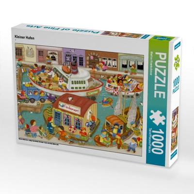 CALVENDO Puzzle Kleiner Hafen | 1000 Teile Lege-Größe 64x48cm Foto-Puzzle für glückliche Stunden